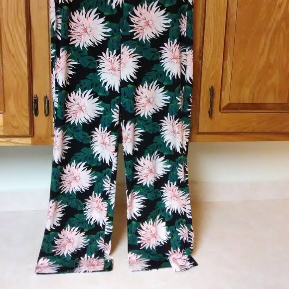 Karen Kane soft pants NWT tropics print size large L - new with tags - Picture 2 of 15
